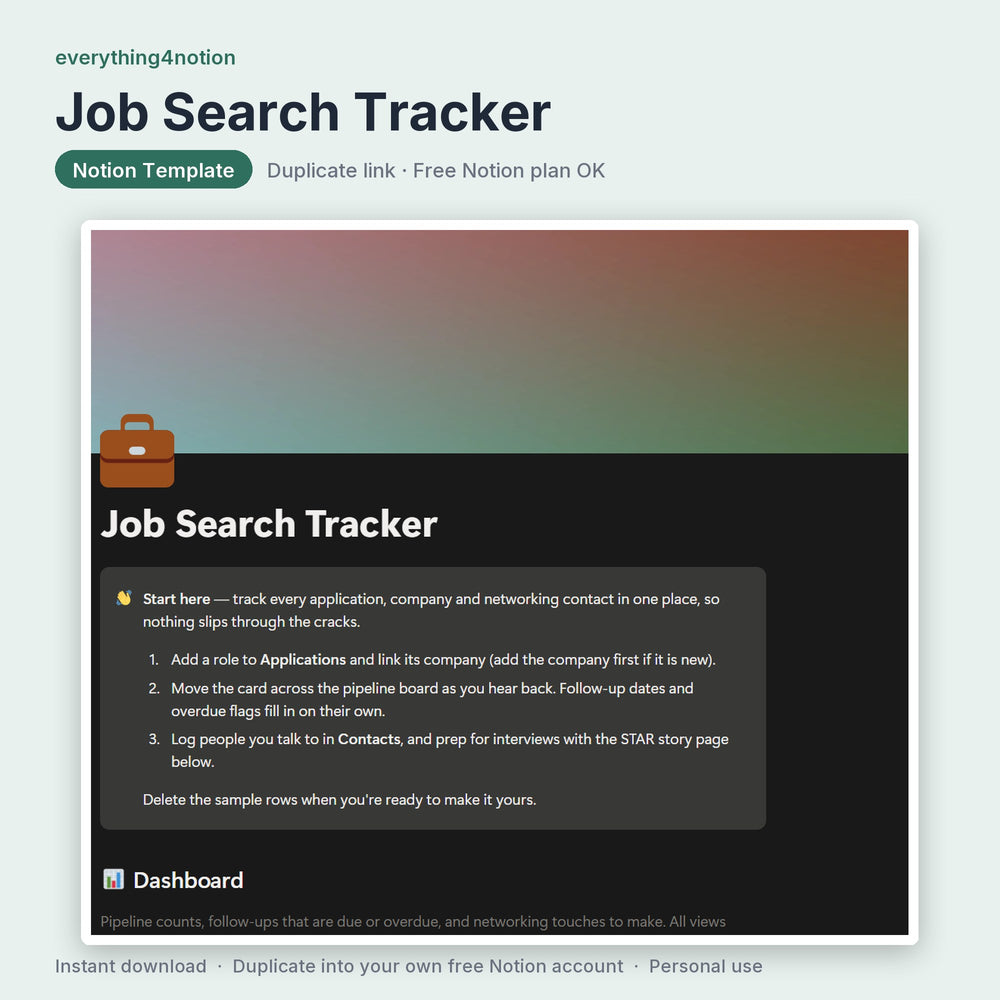 Job Search Tracker - cover preview
