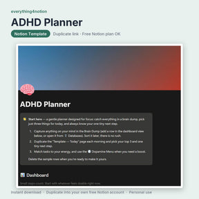 ADHD Planner - cover preview