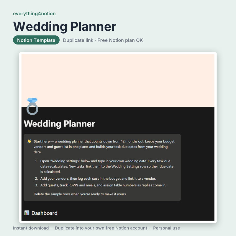 Wedding Planner - cover preview