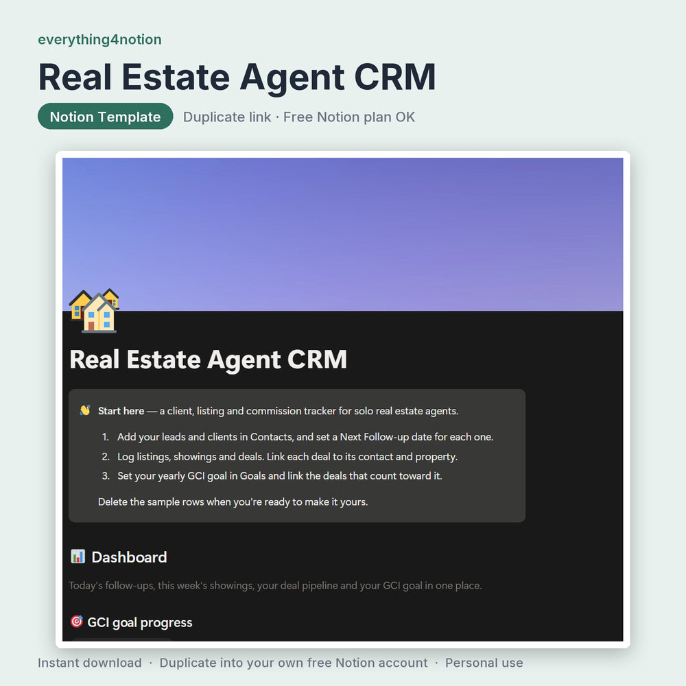 Real Estate Agent CRM - cover preview