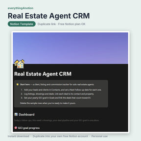 Real Estate Agent CRM - cover preview