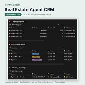 Real Estate Agent CRM - what's inside