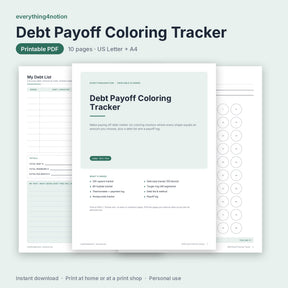 Debt Payoff Printable – preview