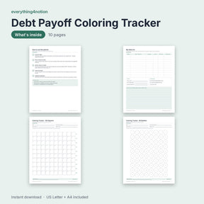 Debt Payoff Printable – inside the template