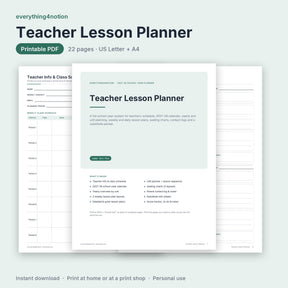 Teacher Lesson Planner 2027-2028 - cover preview