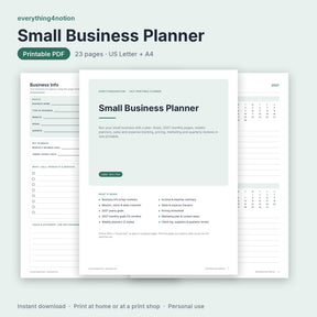 Small Business Planner 2027 - cover preview