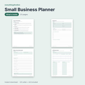 Small Business Planner 2027 - what's inside