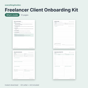 Freelancer Client Onboarding Kit - what's inside