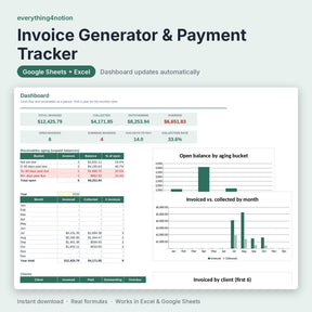Invoice Template Excel – preview
