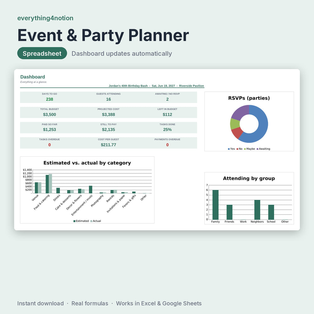 Event & Party Planner - cover preview