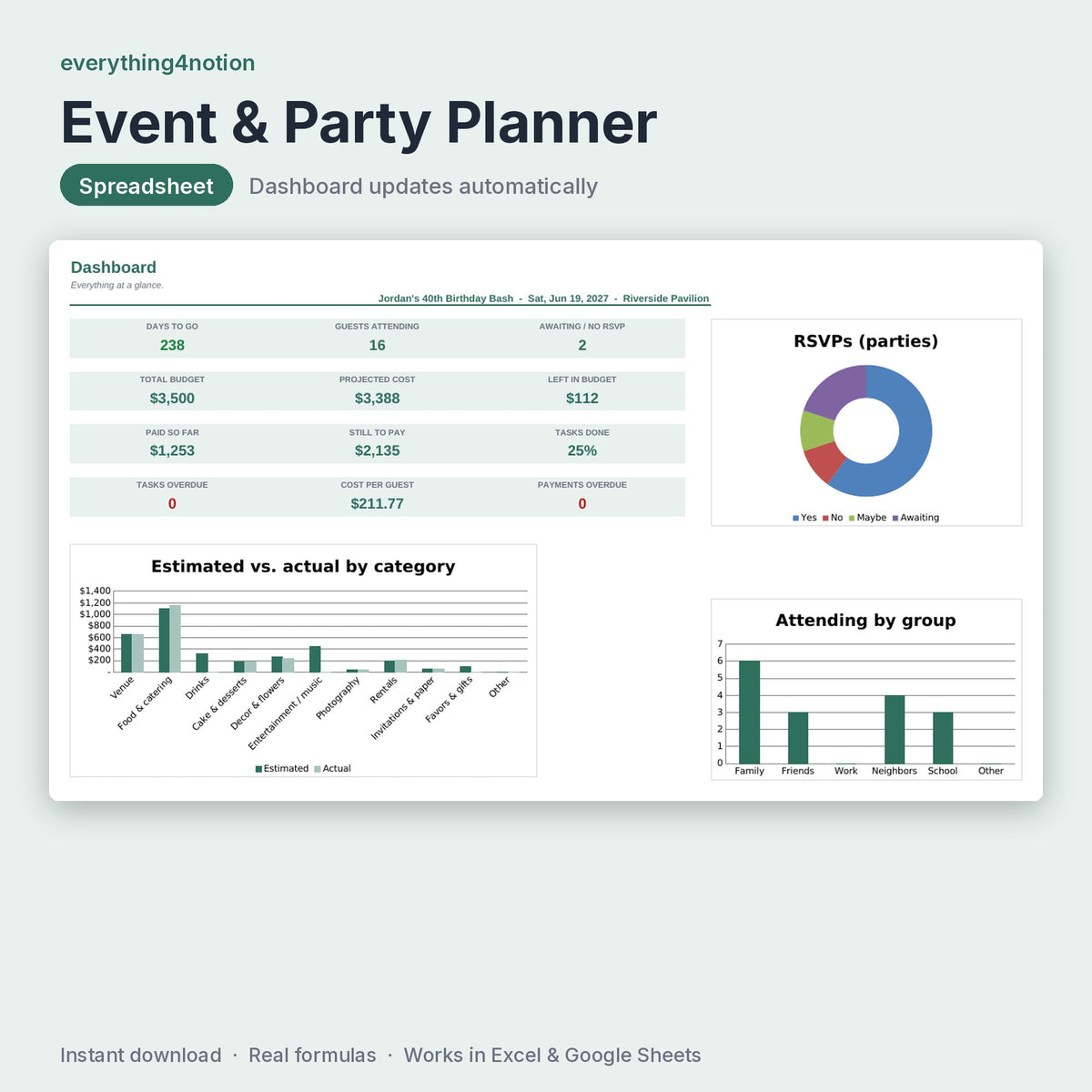 Event & Party Planner - cover preview
